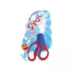 Tijera Metálica Escolar 5 1/4" Punta Roma Textura Suave